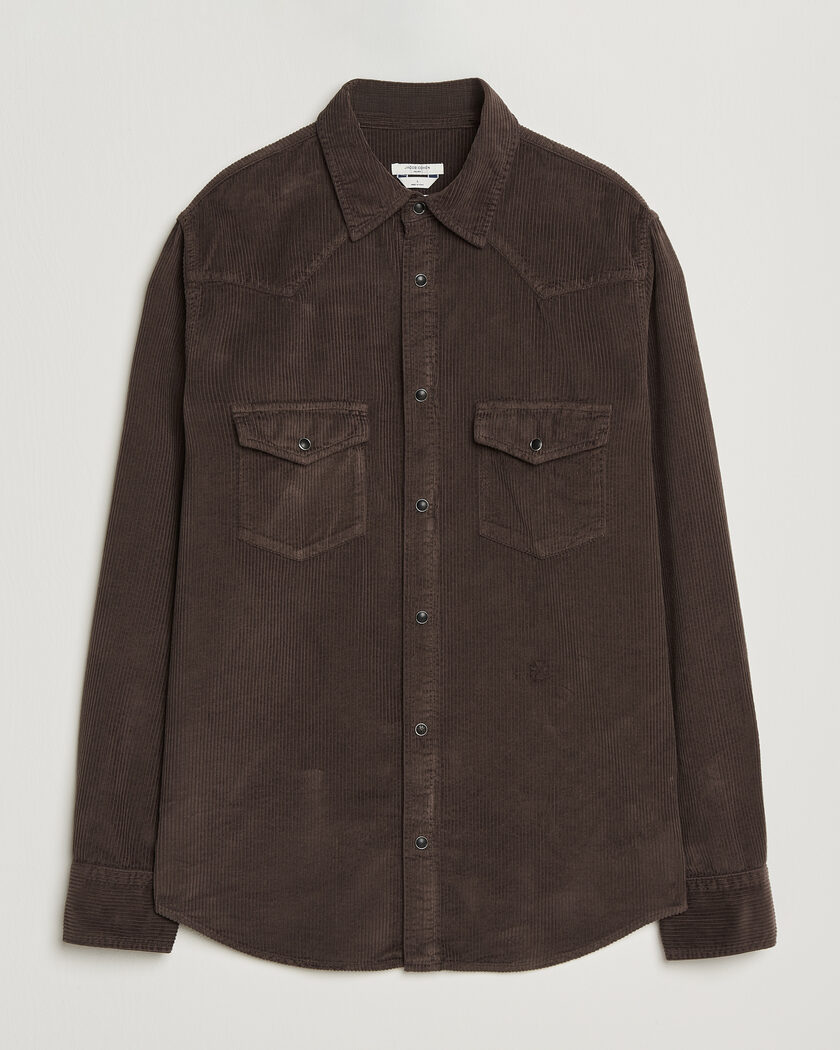 Jacob Cohën Cord Pocket Overshirt Brown – Marrone