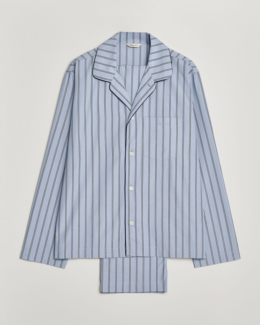Gant Poplin Striped Pyjama Set Light Blue – Blu