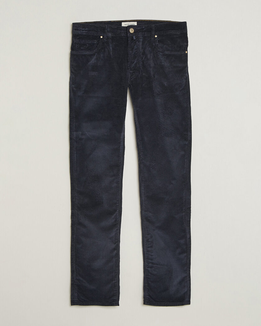 Jacob Cohën Bard 5-Pocket Medium Corduroy Trousers Navy – Blu