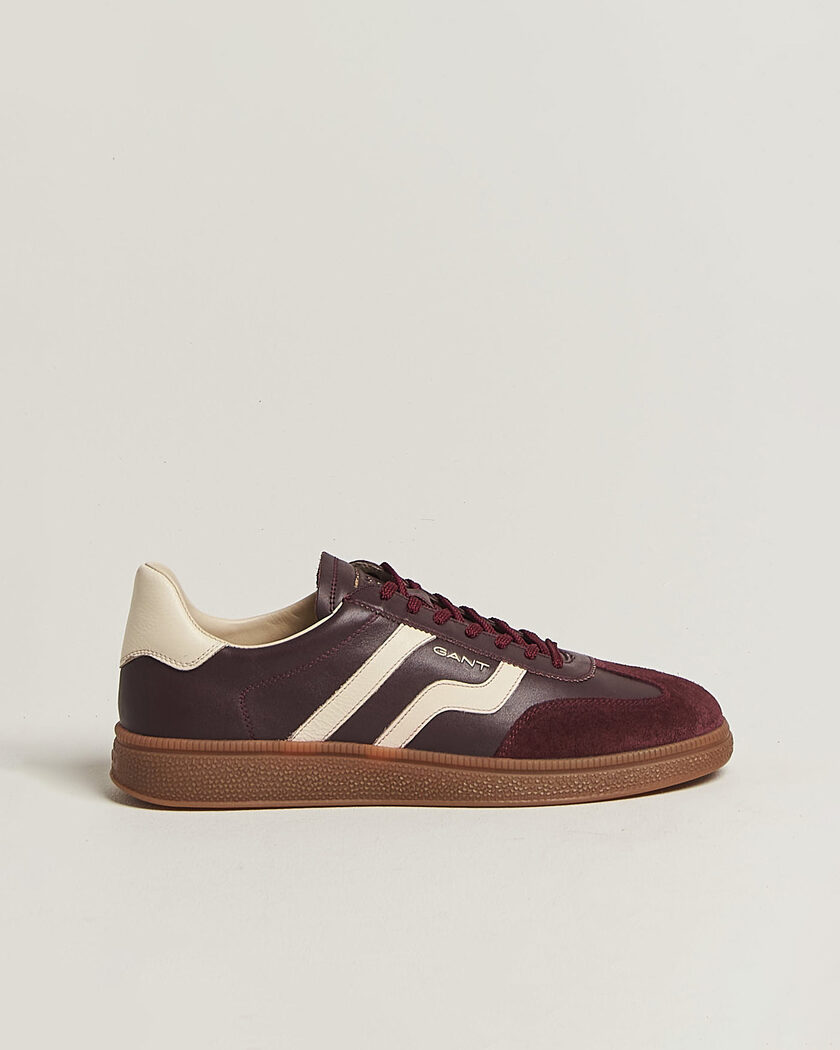 Gant Cuzmo Leather/Suede Sneaker Port Wine – Rosso