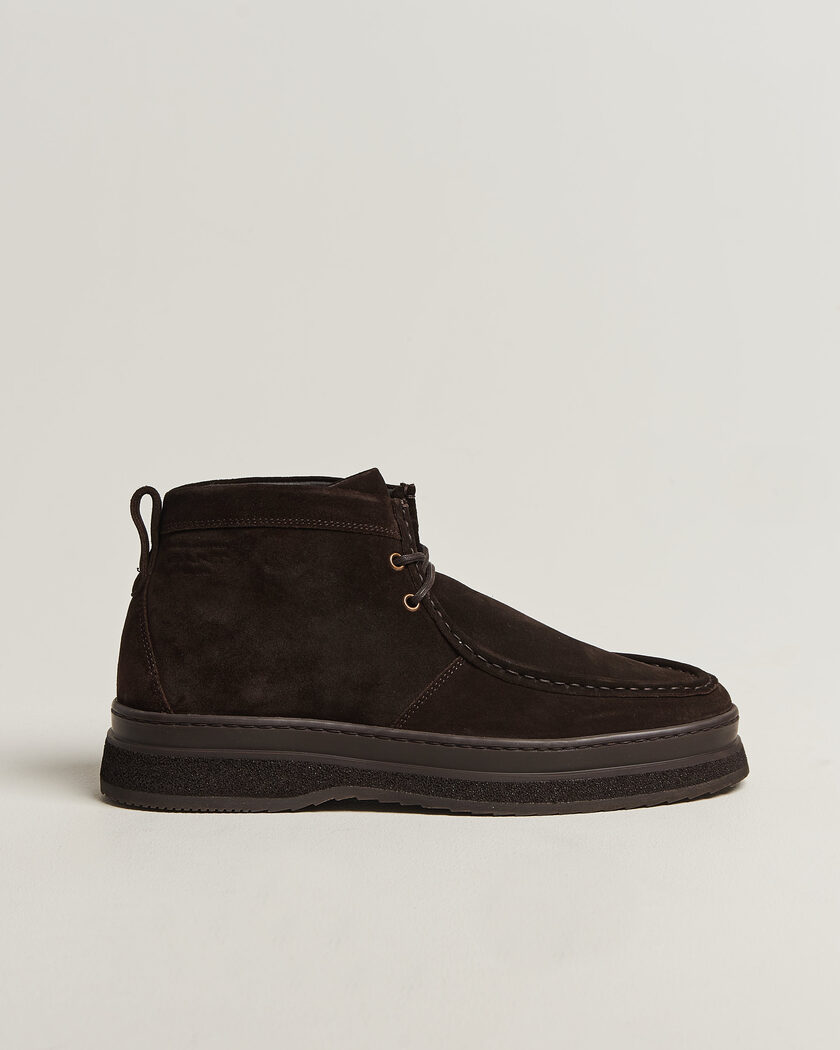 Gant Blistown Shearling Suede Moc Toe Boot Espresso Brown – Marrone