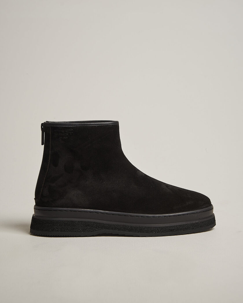 Gant Blistown Shearling Suede Curling Boot Black – Nero