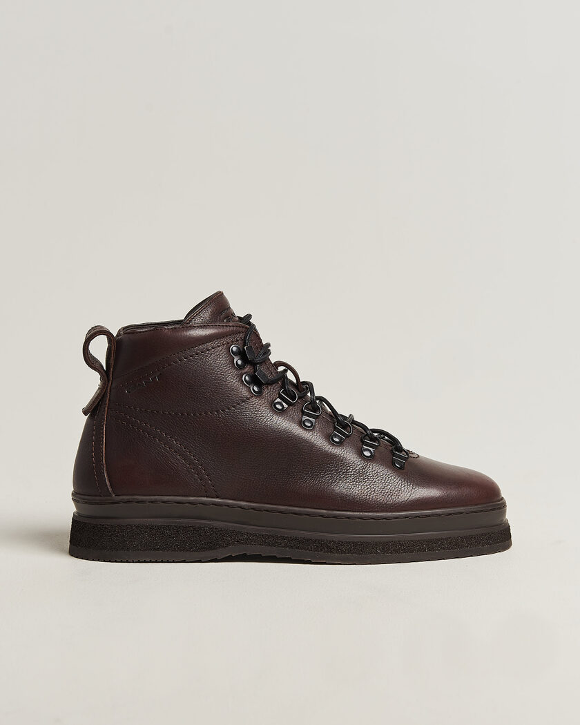 Gant Blistown Shearling Leather Boot Dark Brown – Marrone