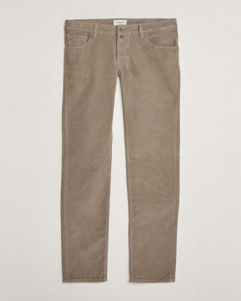 Jacob Cohën Nick Slim Fit Cotton Trousers Grey – Grigio