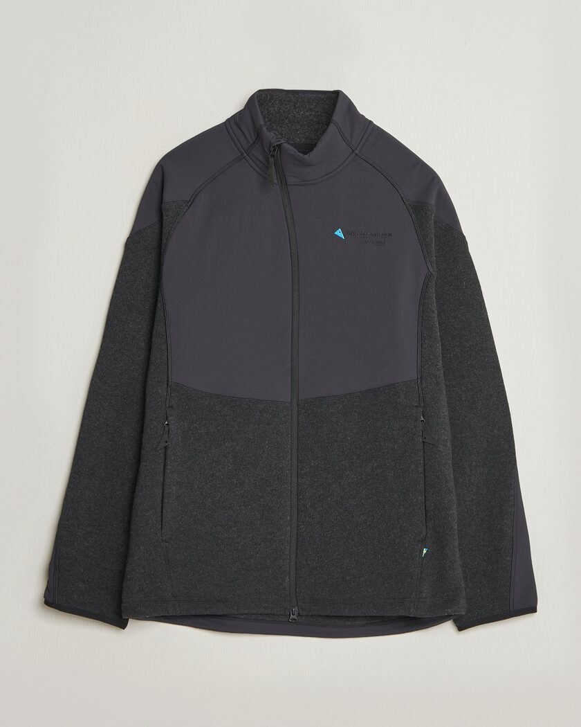 Klättermusen Balderus Wool Fleece Hood Jacket Black – Nero