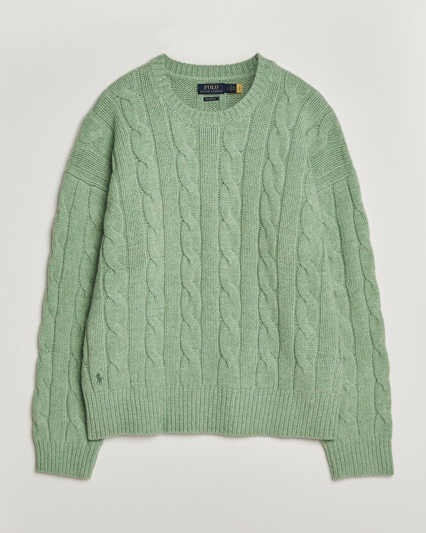 Polo Ralph Lauren Exploded Cabel Sweater Sprouting Green – Verde