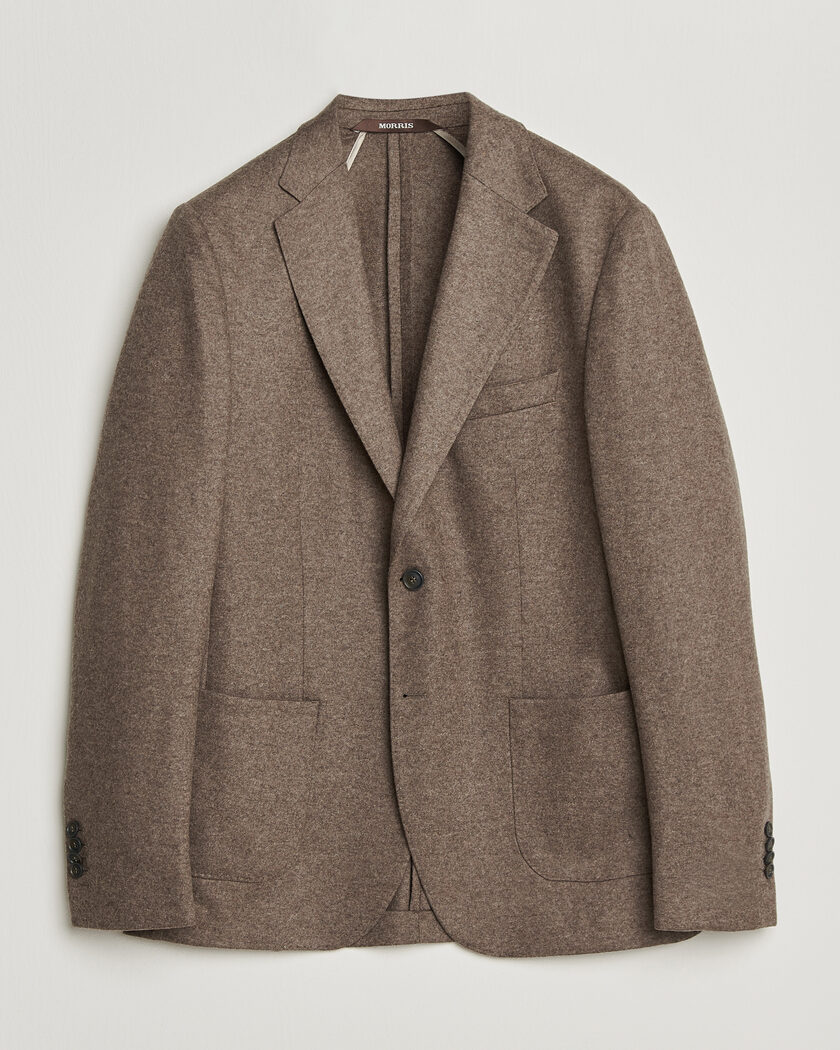 Morris Wool Jersey Blazer Brown – Marrone