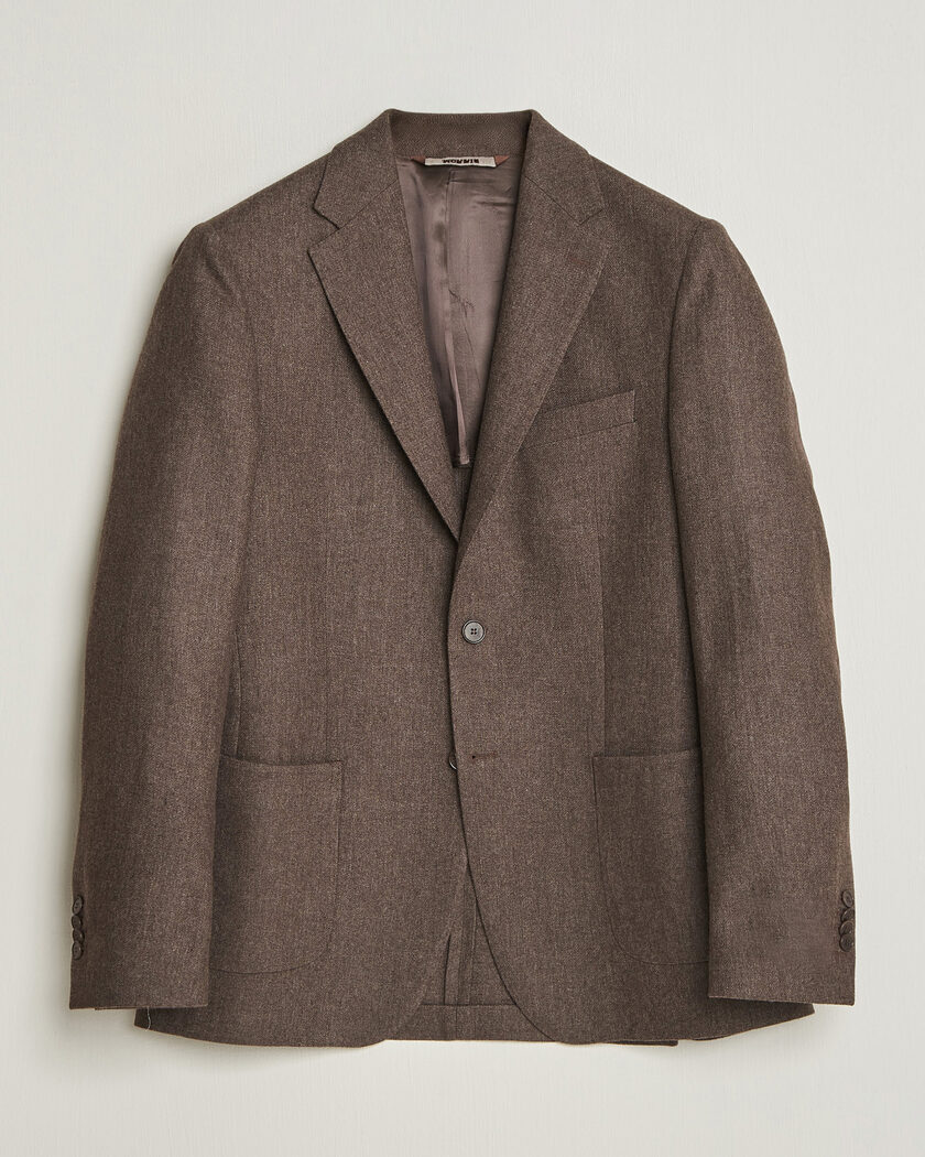 Morris Flannel Suit Blazer Brown – Marrone