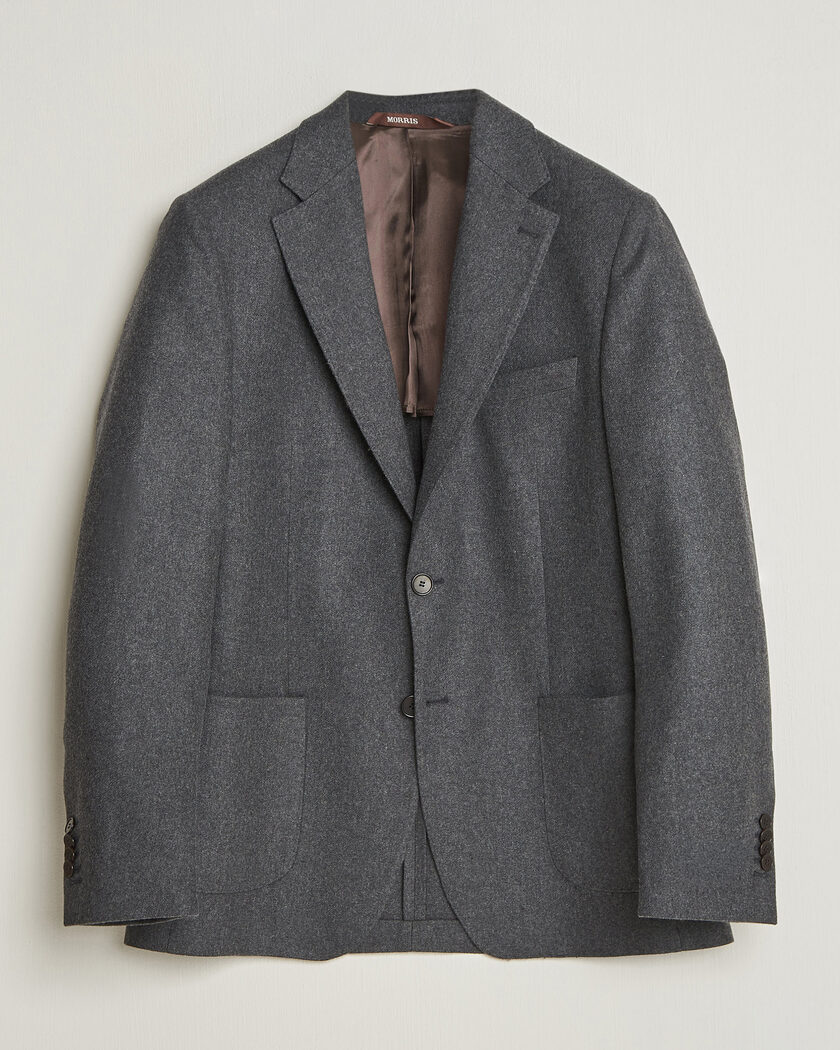 Morris Flannel Suit Blazer Grey – Grigio