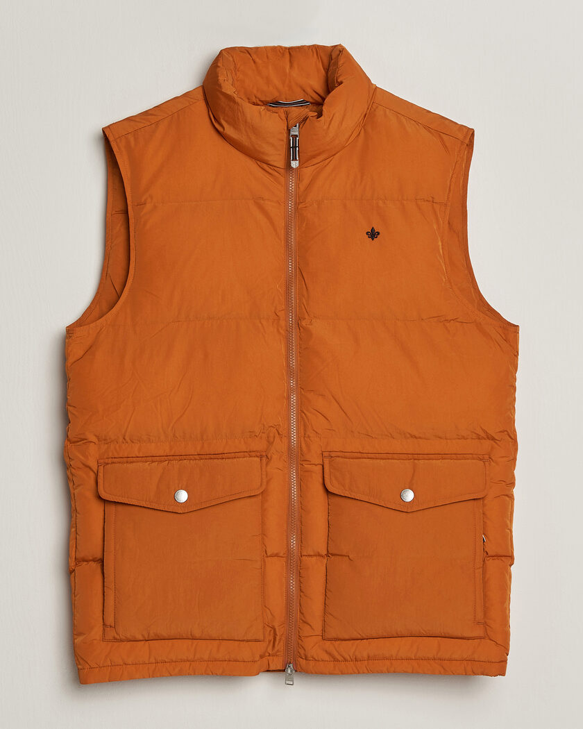 Morris Lennox Puffer Vest Orange – Arancione