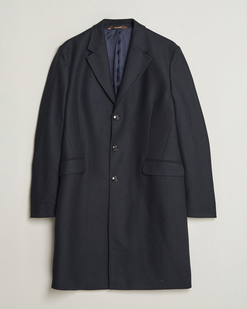 Morris Ben Wool Coat Navy – Blu
