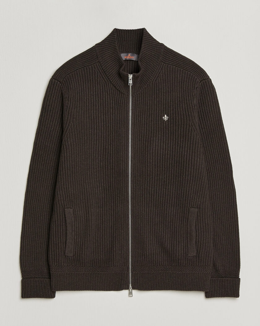 Morris Duncan Zip Cardigan Brown – Marrone