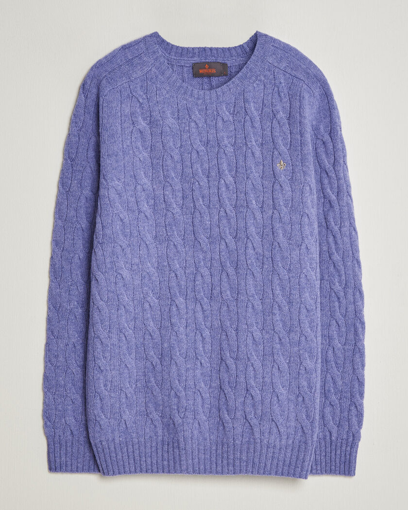 Morris Archard Cable Sweater Purple – Viola