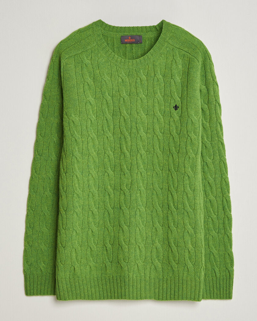 Morris Archard Cable Sweater Green – Verde