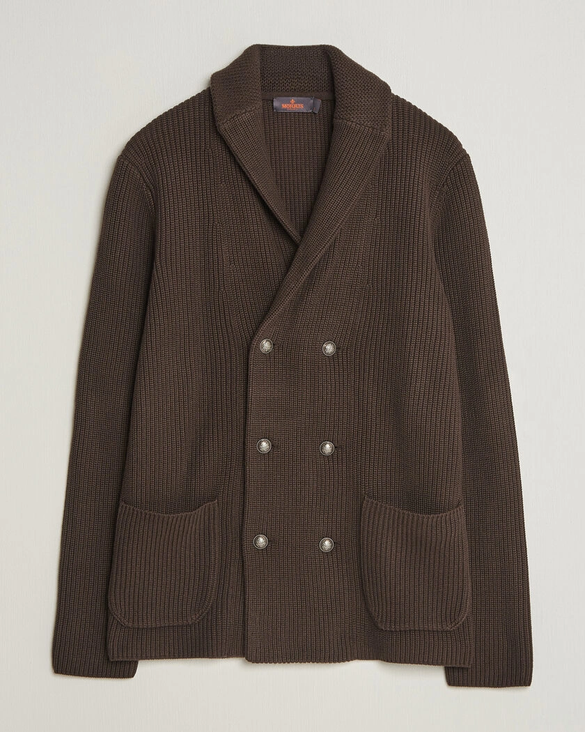 Morris Brayden DB Shawl Cardigan Brown – Marrone