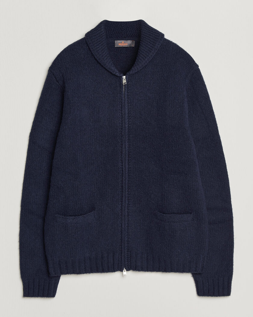 Morris Boyd Zip Cardigan Navy – Blu