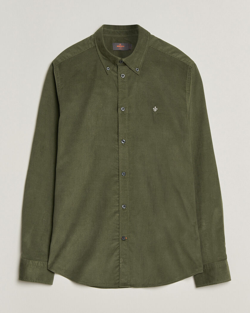 Morris Douglas Cord Shirt Olive – Verde
