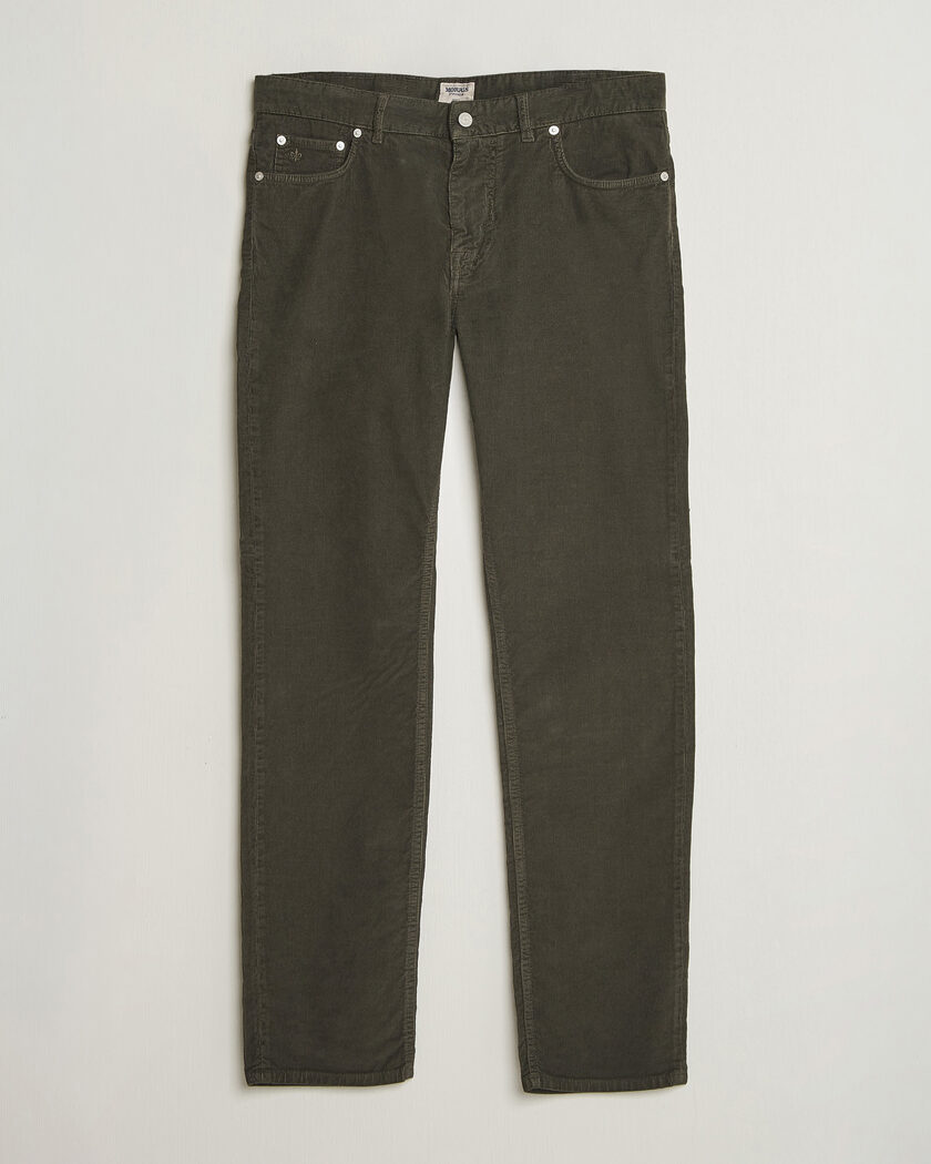 Morris James Cord 5-Pocket Pants Olive – Verde