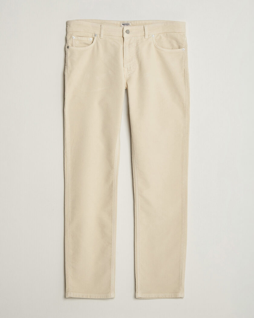 Morris James Winter Twill 5-Pocket Pants Off White – Bianco