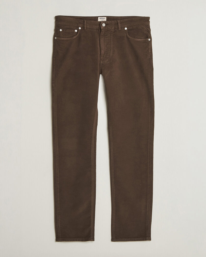 Morris James Winter Twill 5-Pocket Pants Brown – Marrone