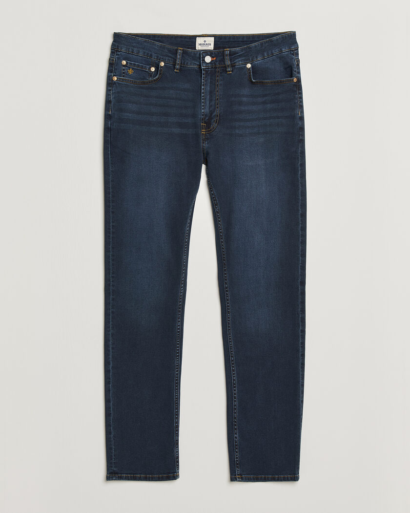 Morris Steve Satin Jeans One Year Wash – Blu