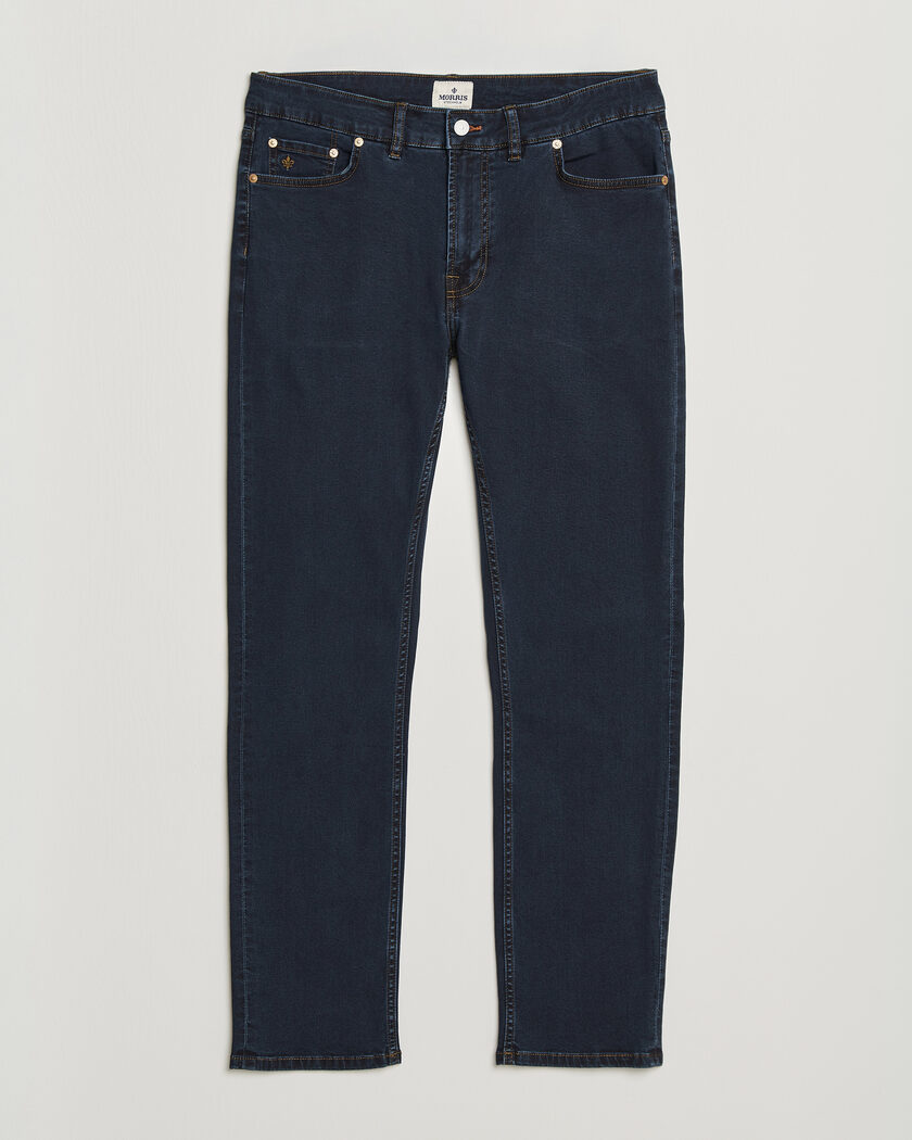 Morris Steve Satin Jeans Rinse Wash – Blu
