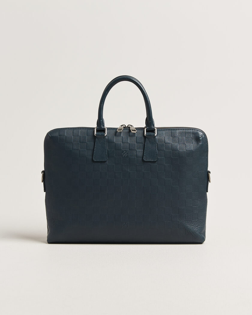 Louis Vuitton Pre-Owned Porte Documents Bag Damier Infini Onyx – Blu