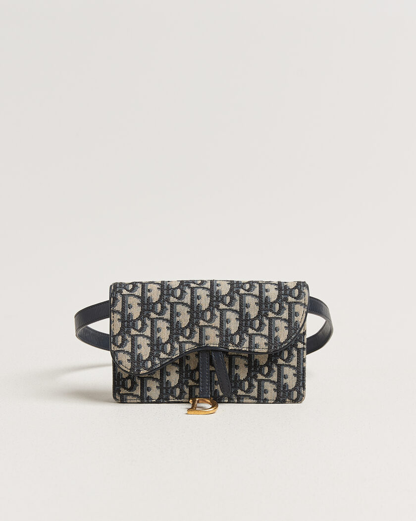 Dior Pre-Owned Saddle Rectangular Belt Bag Blue – Blu