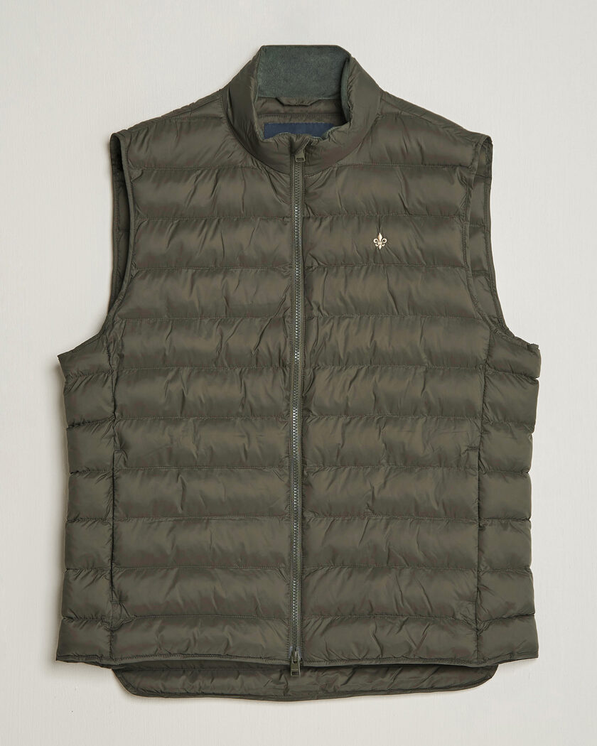 Morris Norfolk Liner Vest Olive – Verde
