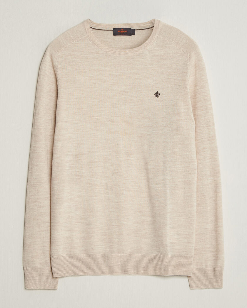 Morris Merino O-Neck Off White – Bianco