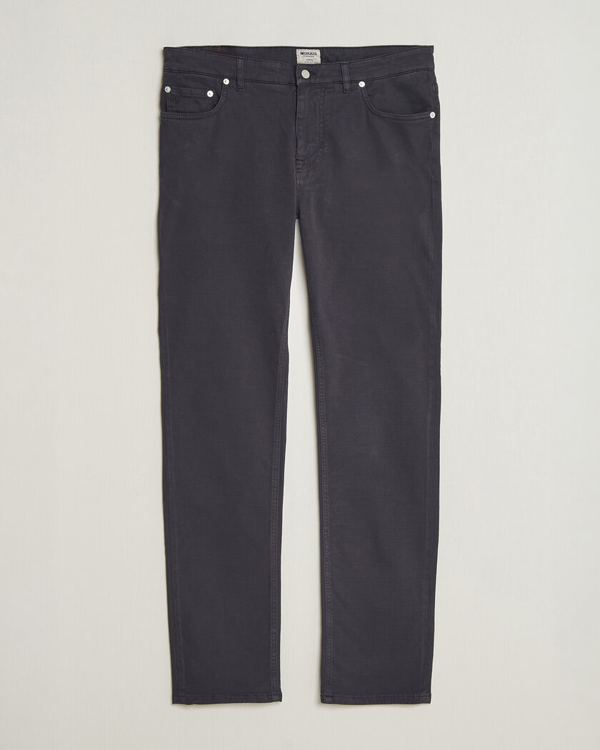 Morris James Brushed 5-Pocket Pant Blue – Blu