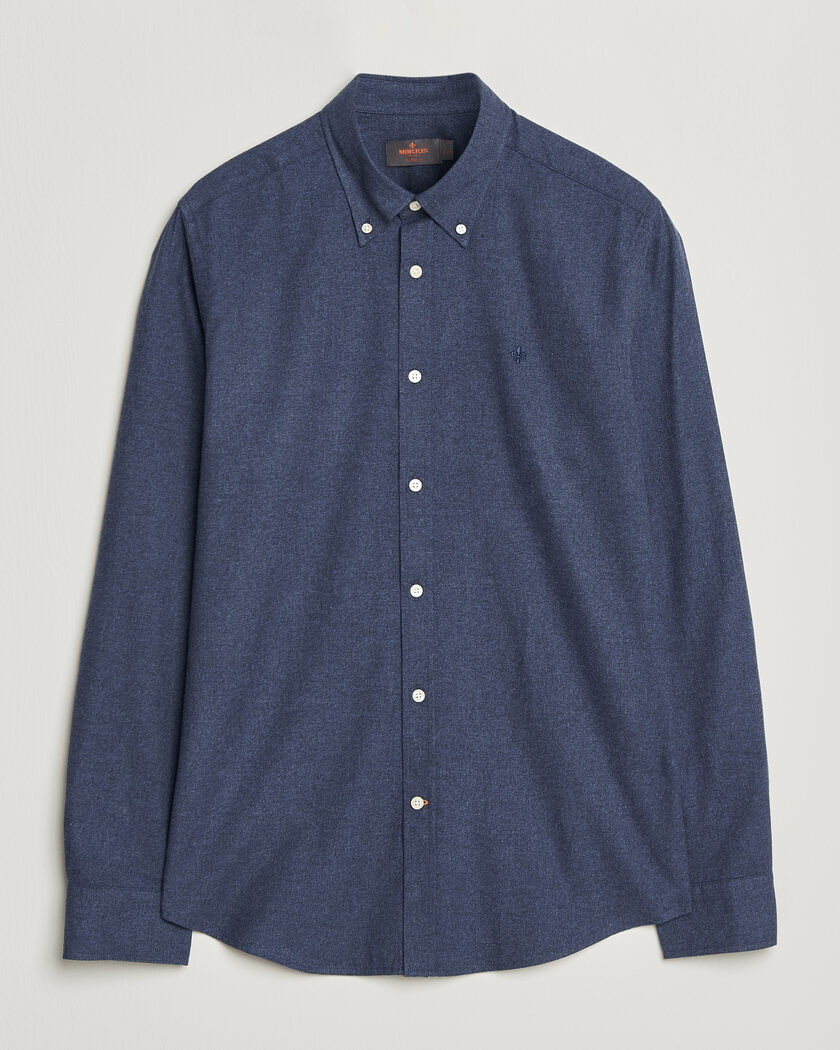 Morris Watts Flannel Shirt Navy – Blu