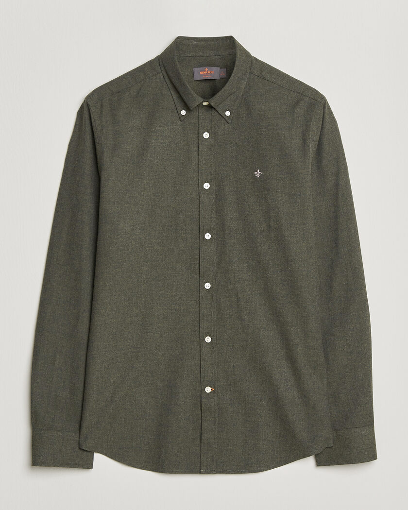  Morris Watts Flannel Shirt Olive – Verde