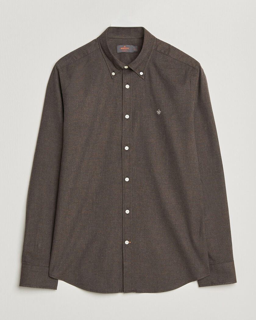 Morris Watts Flannel Shirt Brown – Marrone