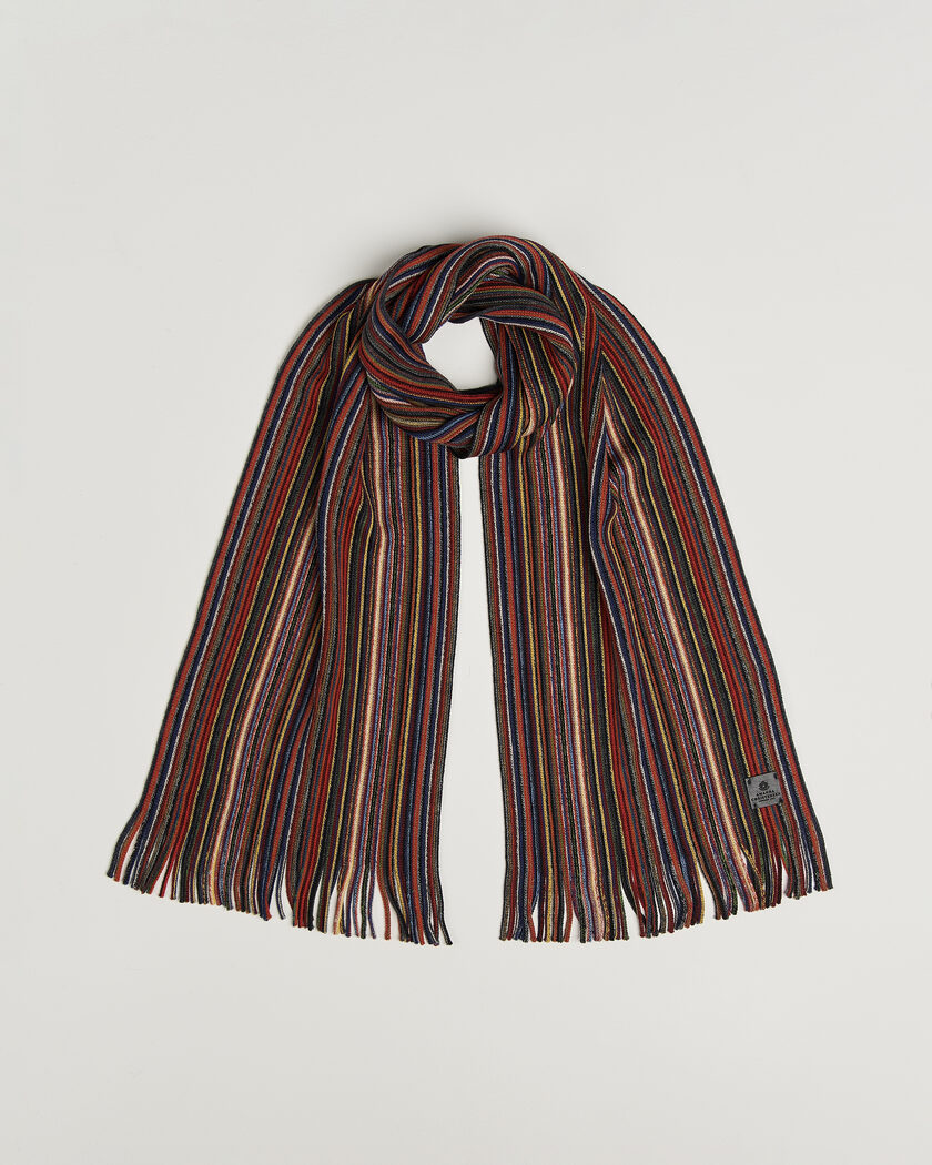 Amanda Christensen Wool Striped Scarf Multi – Multicolore