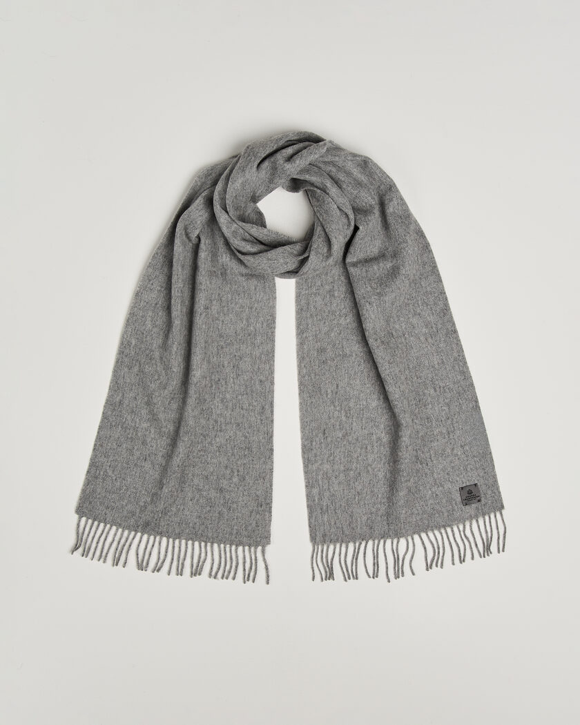 Amanda Christensen Wool Scarf Light Grey Melange – Grigio