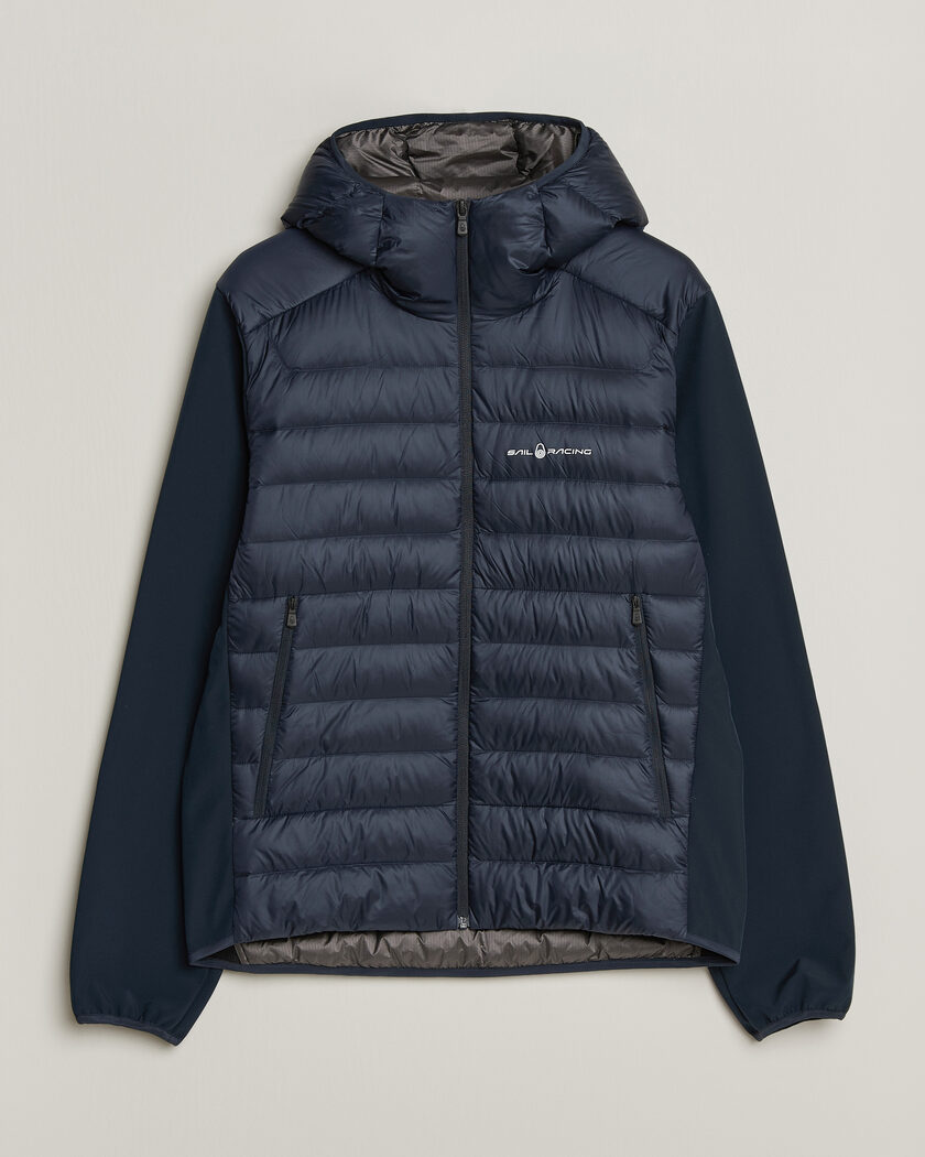 Sail Racing Spray Down Hooded Hybrid Jacket Dark Navy – Blu