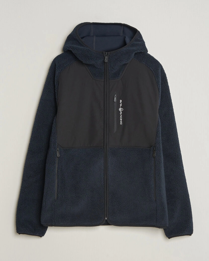 Sail Racing Patrol Pile Full Zip Hoodie Dark Navy – Blu