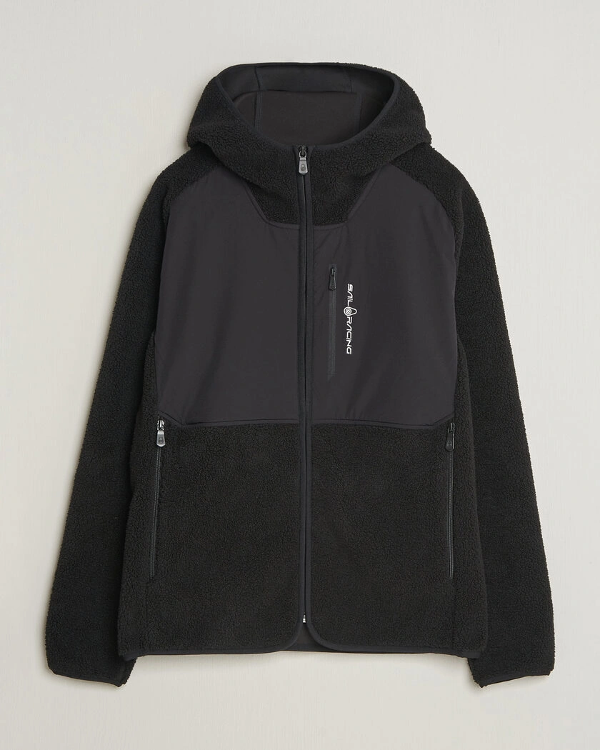 Sail Racing Patrol Pile Full Zip Hoodie Carbon – Nero