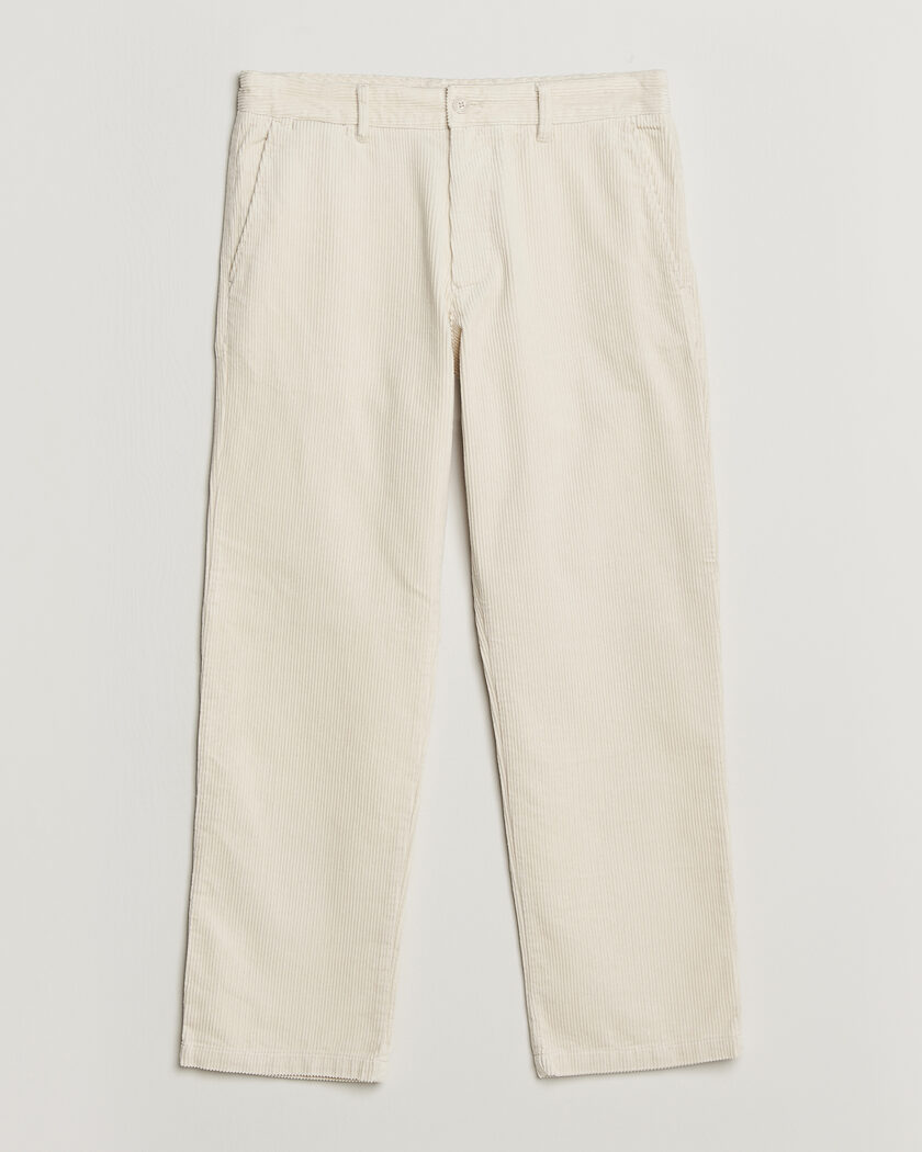 NN07 Aden Regular Fit Corduroy Chinos Ivory – Bianco