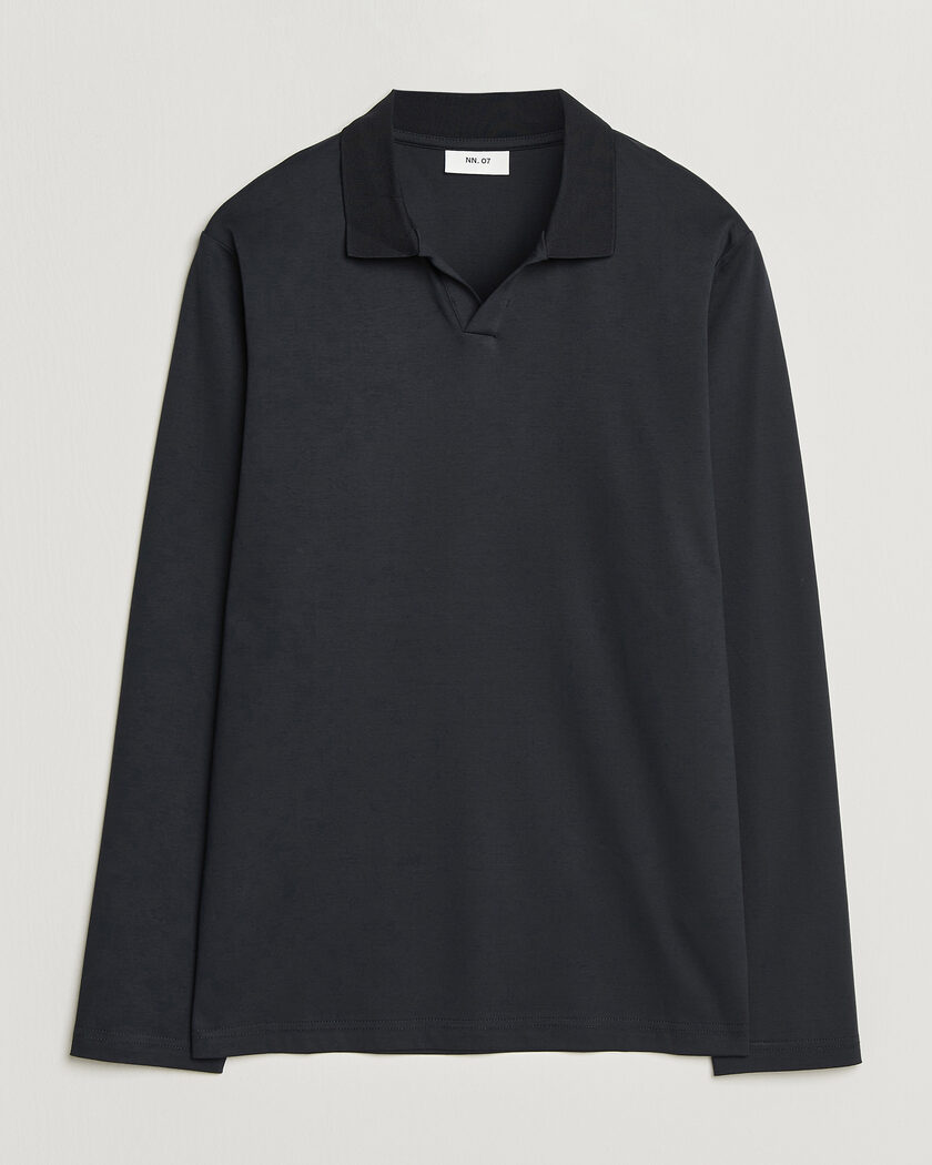 NN07 Paul Long Sleeve Polo Deep Navy – Blu