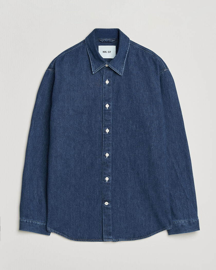 NN07 Casper Denim Overshirt Medium Indigo – Blu