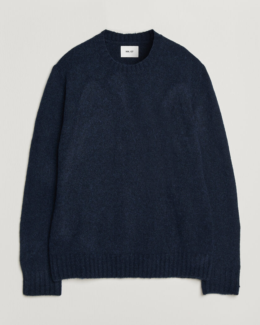 NN07 Lee Wool Knitted Sweater Navy Blue – Blu