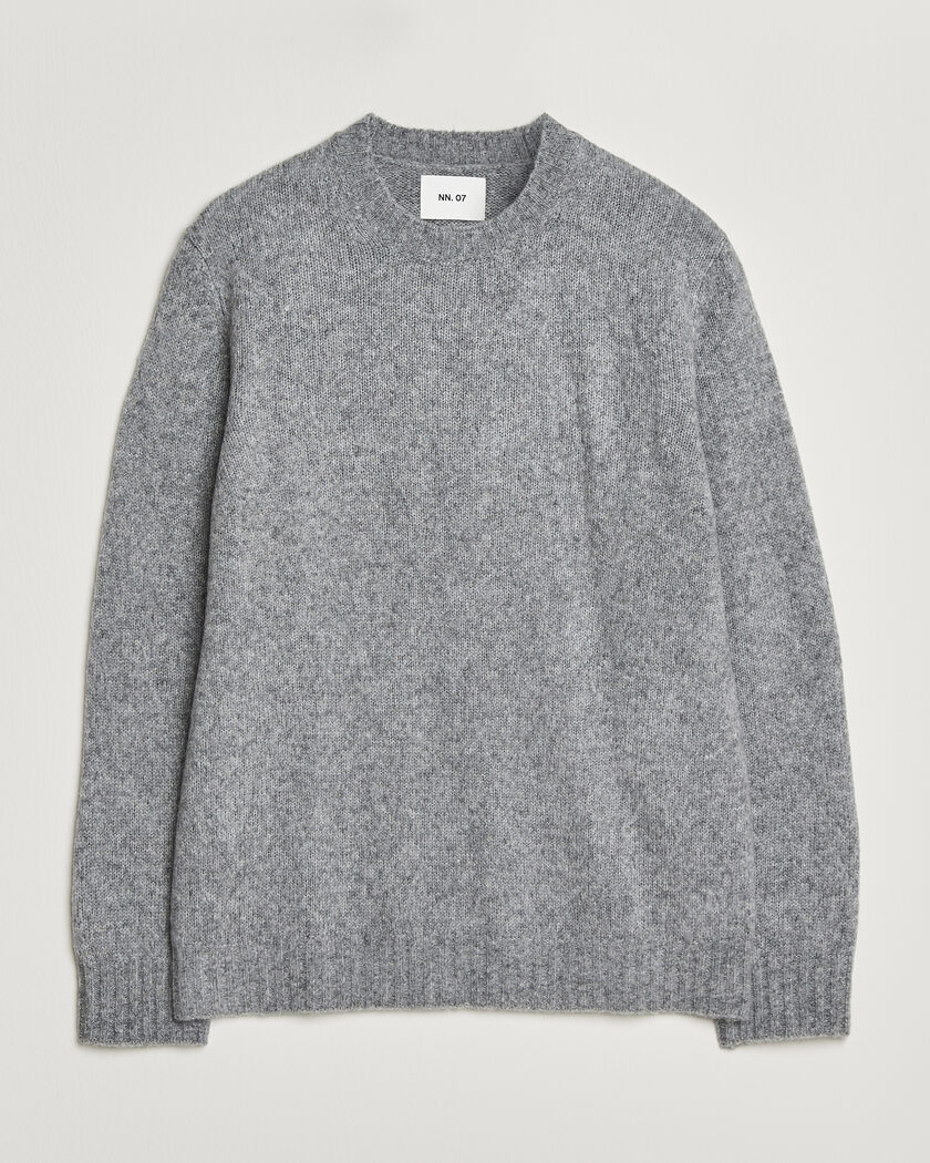 NN07 Lee Wool Knitted Sweater Grey Melange – Grigio