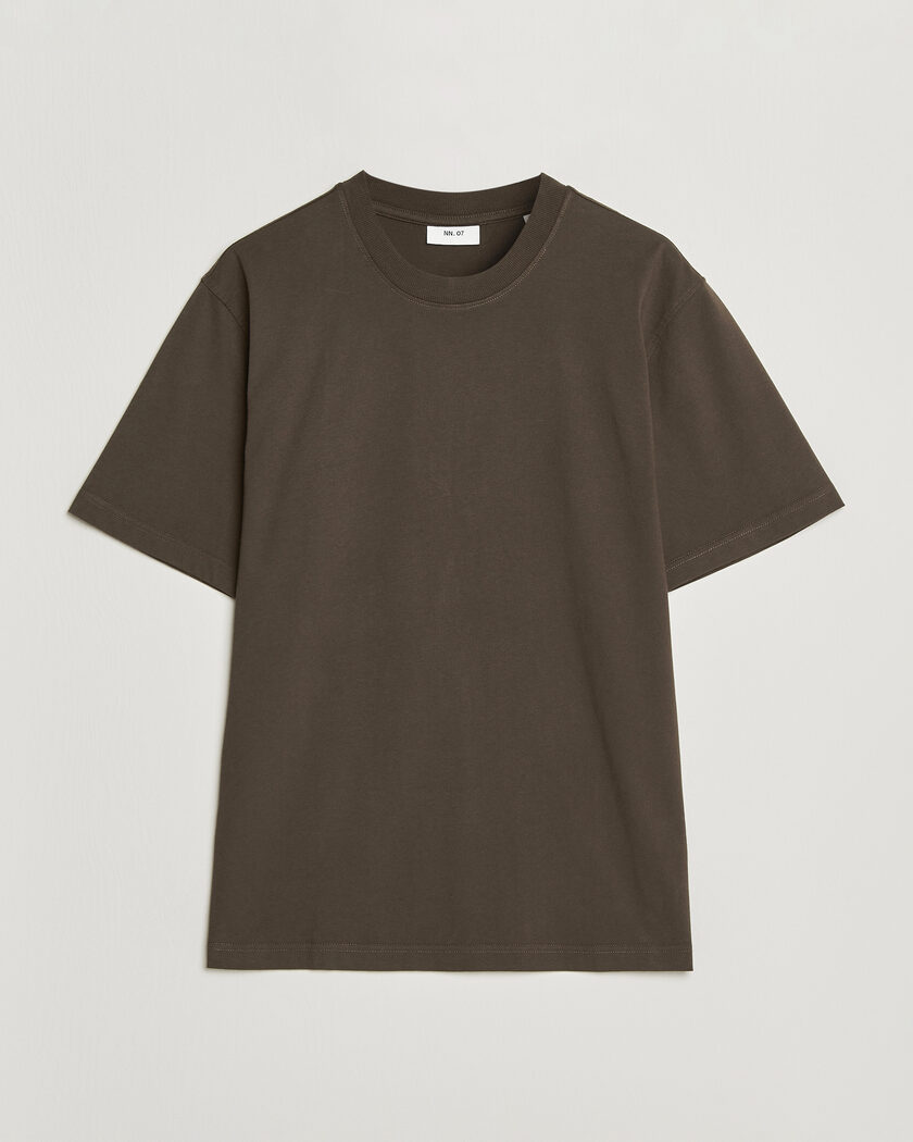 NN07 Adam Crew Neck T-Shirt Earthwood – Marrone