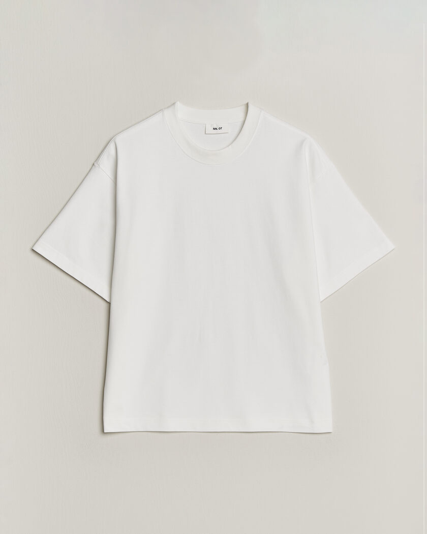 NN07 David Heavy Crew Neck T-Shirt White – Bianco
