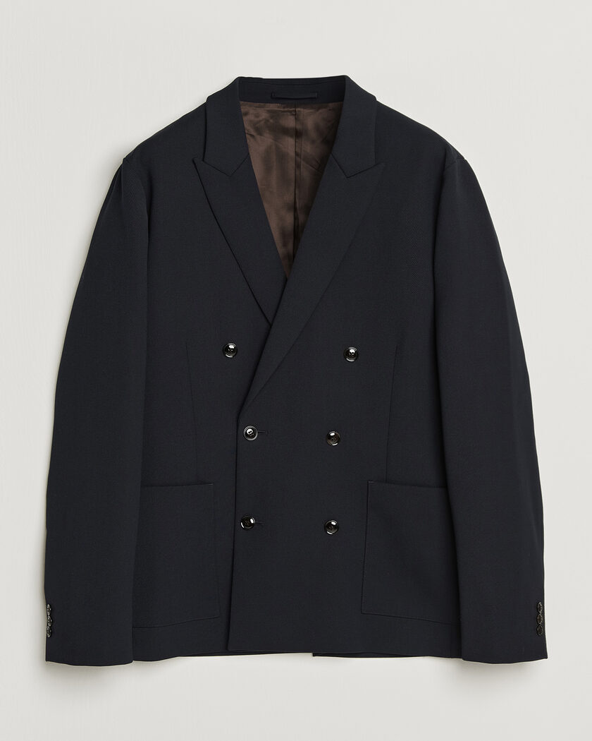 NN07 Jordin Wool Double Breasted Blazer Deep Navy – Blu