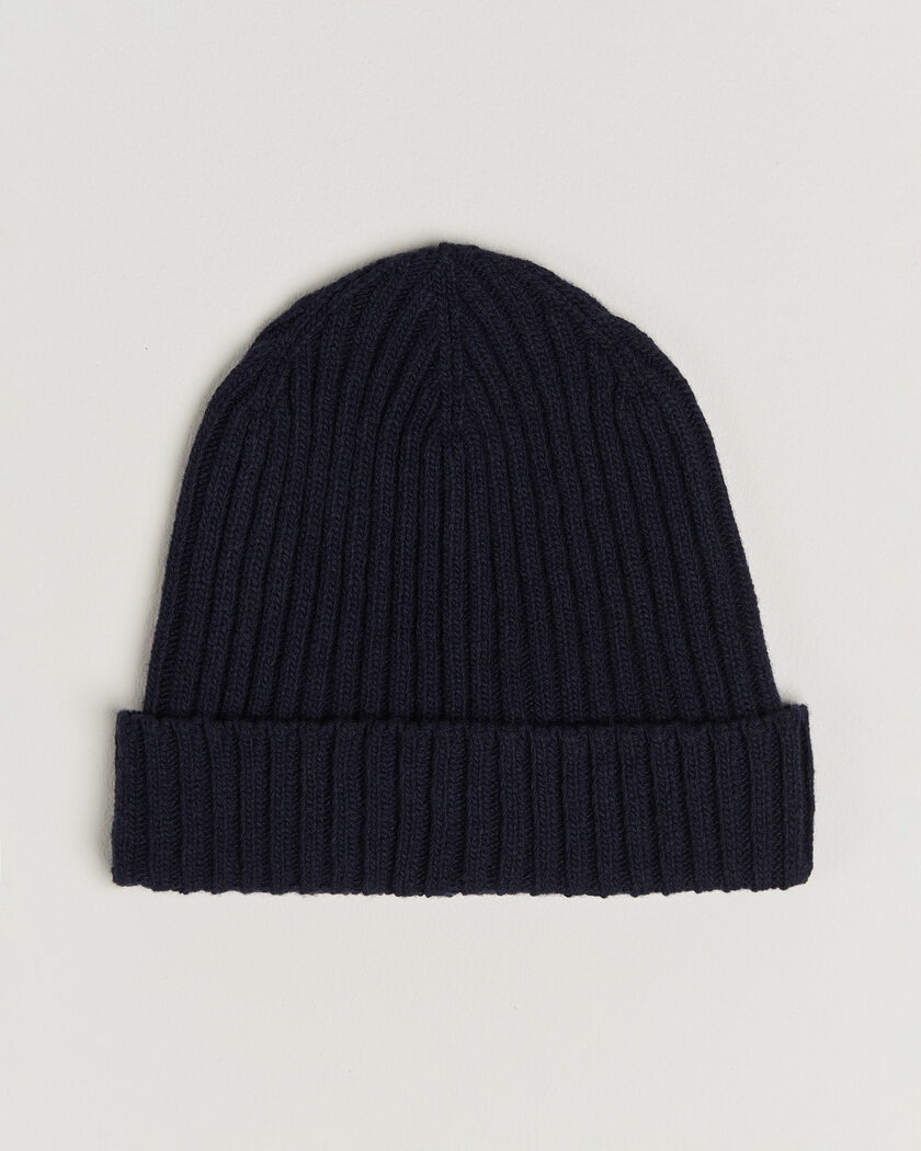 Stenströms Brushed Merino Beanie  Navy – Blu