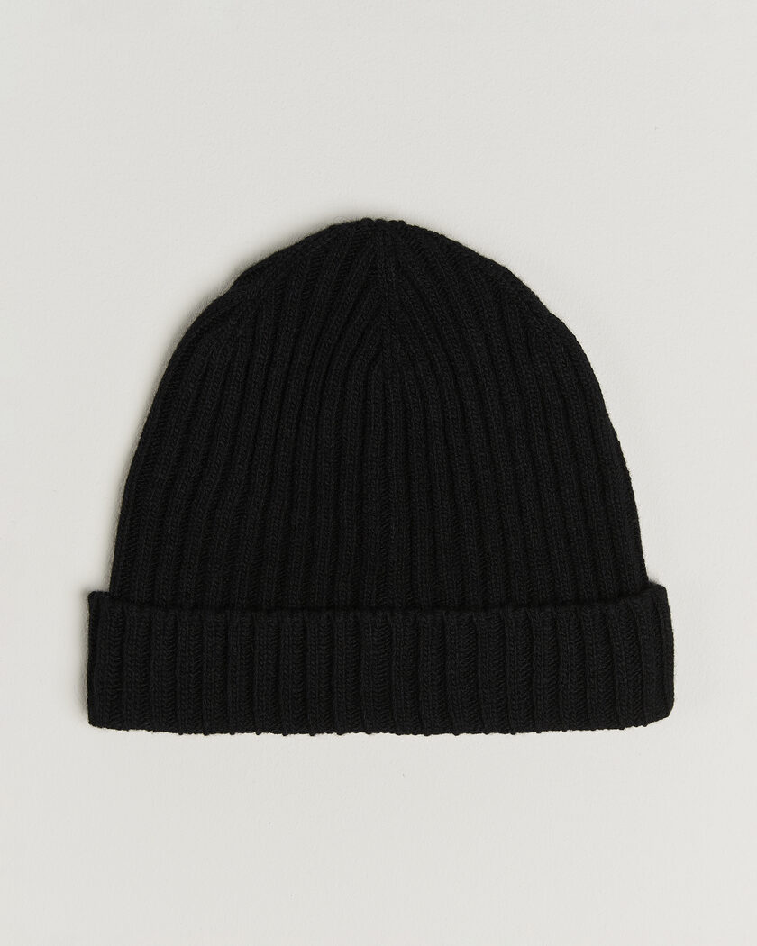 Stenströms Brushed Merino Beanie  Black – Nero