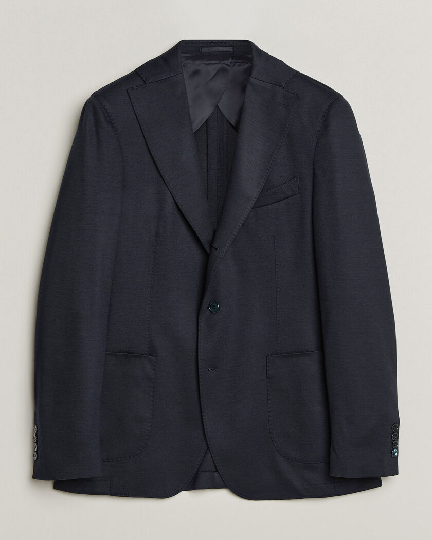 Stenströms Wool Jersey Blazer Navy – Blu